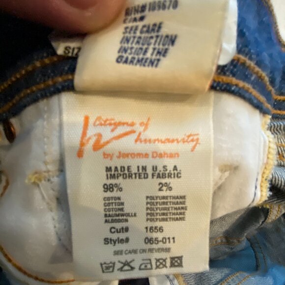 Citizens of Humanity by Jerome Dahan Naomi #065 Stretch Low Waist Flair SIZE 28 - Picture 10 of 10